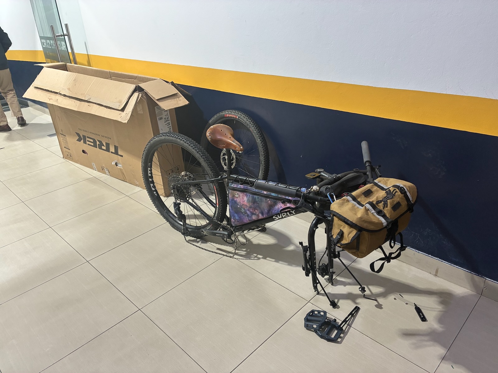 My bike in pieces